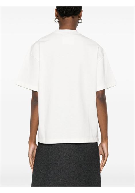 T-shirt con logo in bianco Jil sander - donna JIL SANDER | J03GC0137J45148102